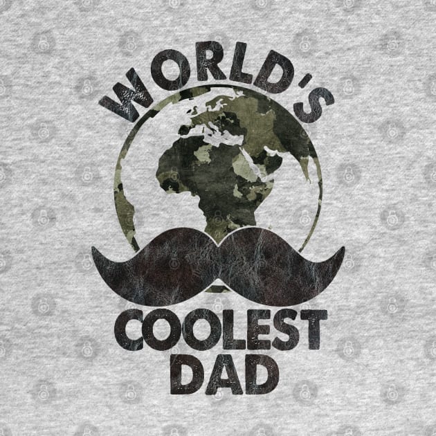World's coolest dad; father's day; dad gift; dad; father; dad birthday; moustache by Be my good time